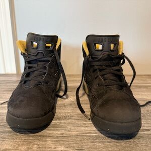 Jordan Jumpman MVP Kids Sneakers Black and Metallic Gold